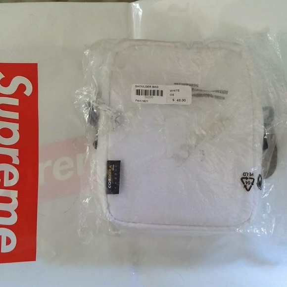 Supreme FW17 Cordura Shoulder Bag White - Picture 2 of 4